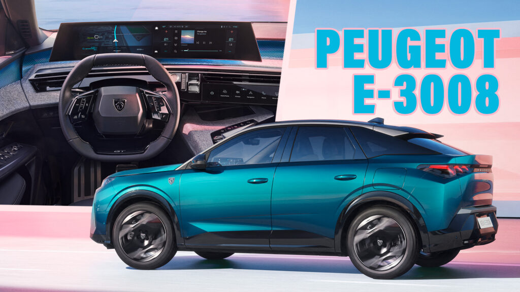 නව 2024 Peugeot e-3008 හට bold coupe look එකක්